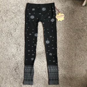 Princess Vera Wang Snowflake Seamless Leggings S